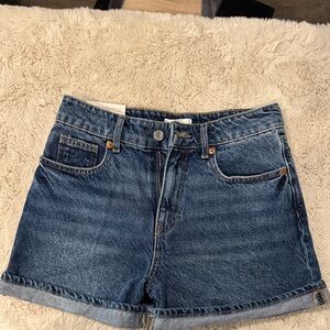 H&M Dark Blue Jean Shorts